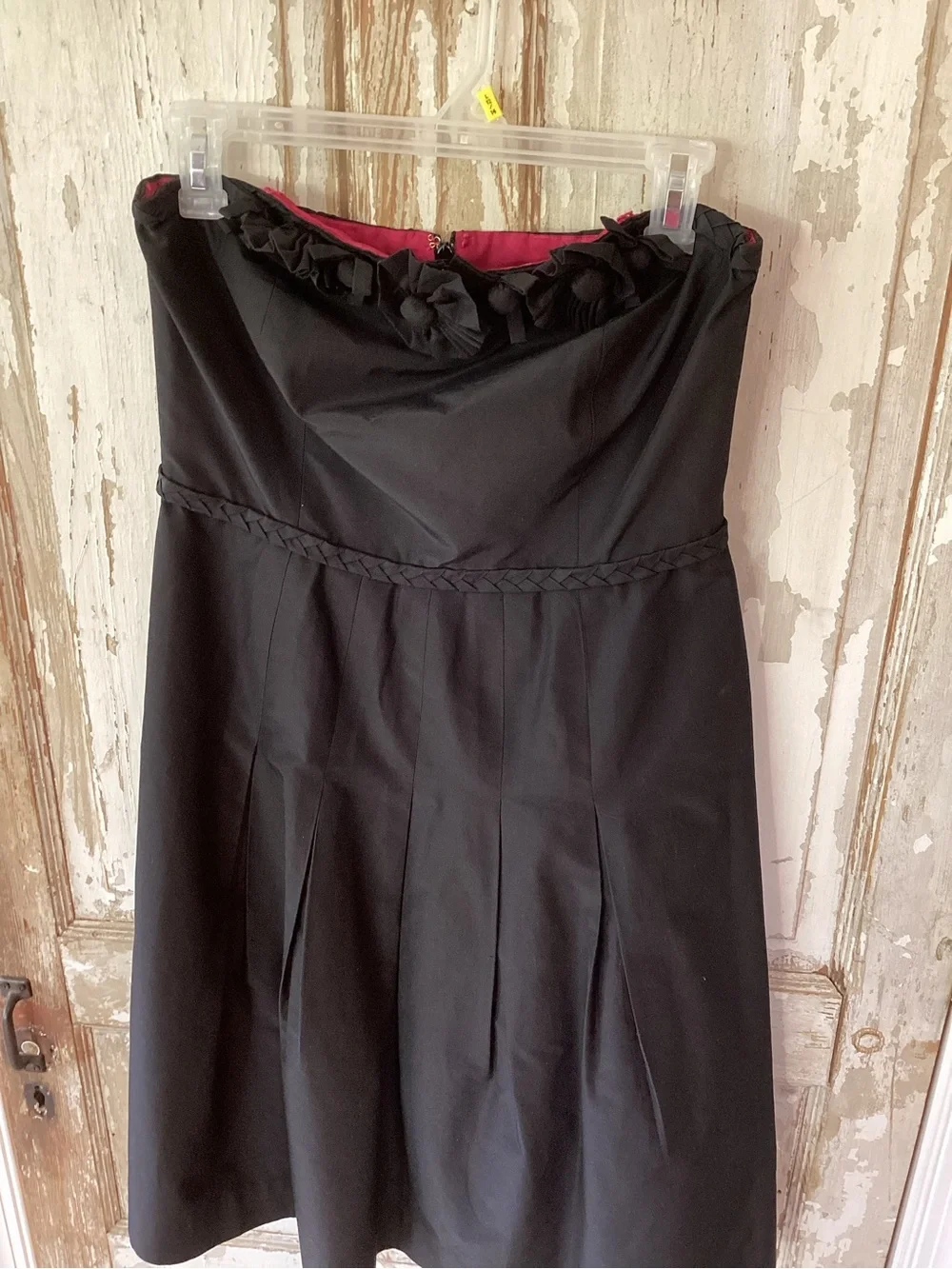 Lilly Pulitzer Belinda Rosette Black Strapless Dress - size 6 - Silk Blend - Picture 2 of 11